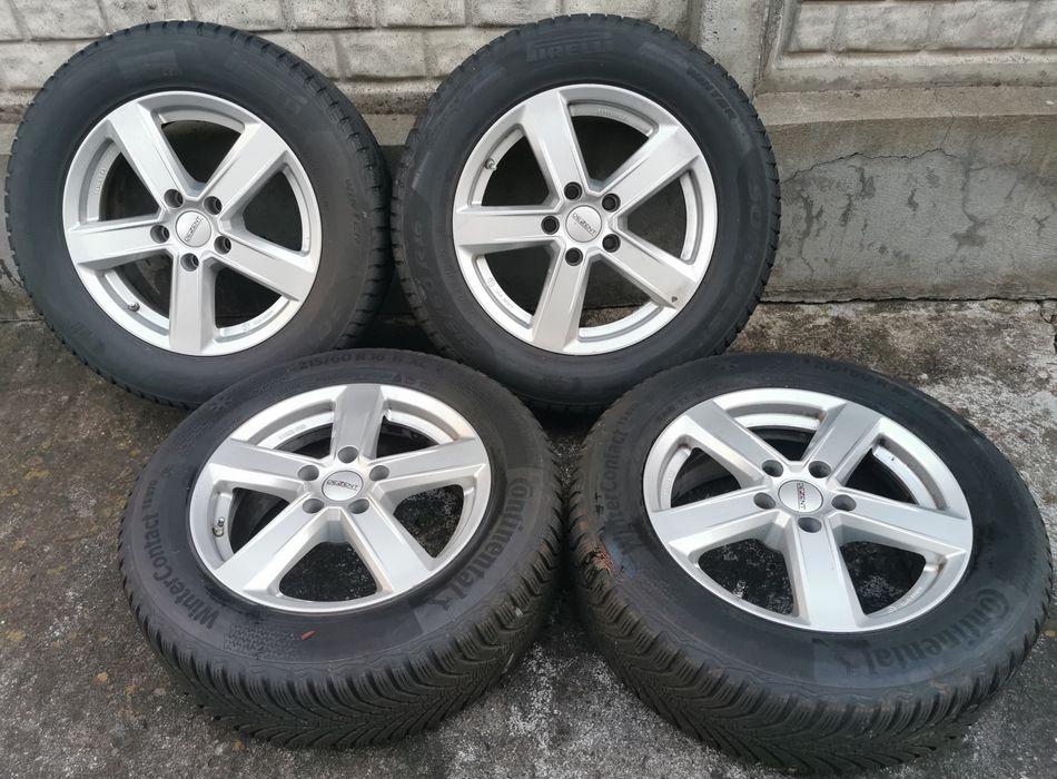 jante Dezent (VAG) 5 x 112 + anvelope iarna 215 60 R16 99H Conti