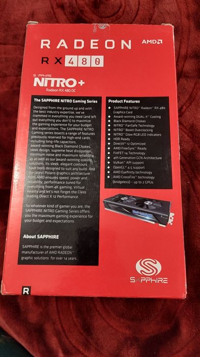 Vand AMD Rx 480 Nitro+