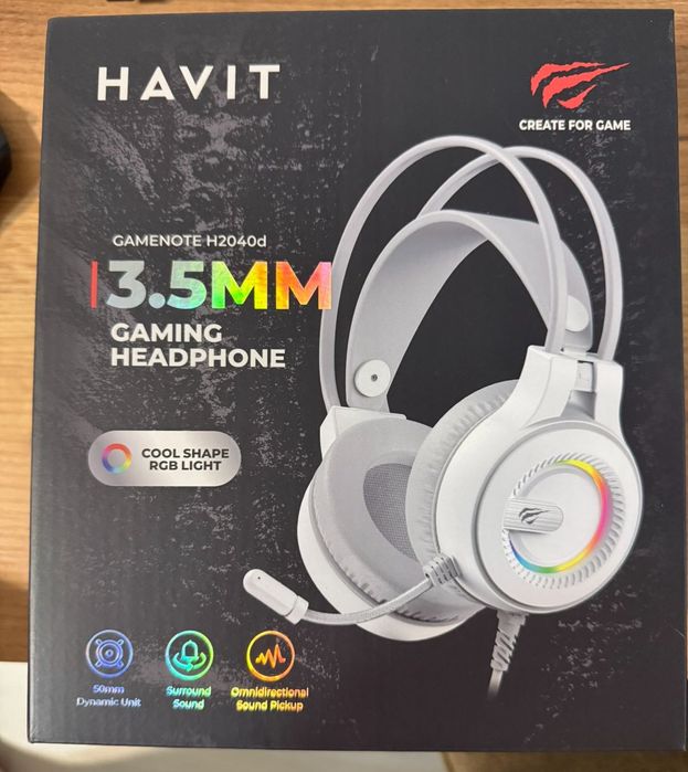 Слушалки Gaming HAVIT H2040d с микрофон 3.5 мм жак