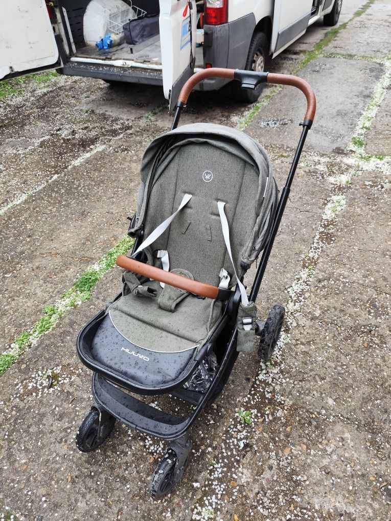 Бебешка количка 2в1 Quick 4.0 Steel Green - Muuvo