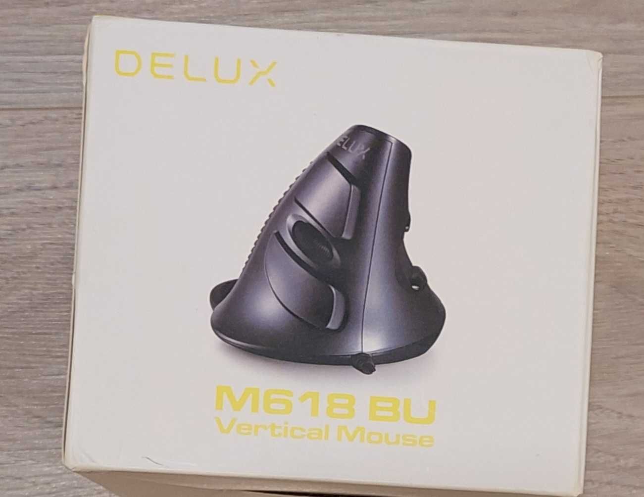 Mouse vertical Delux M618 BU-TRANSPORT GRATUIT