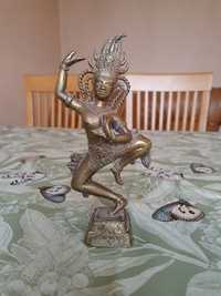 Statueta veche Shiva din bronz masiv