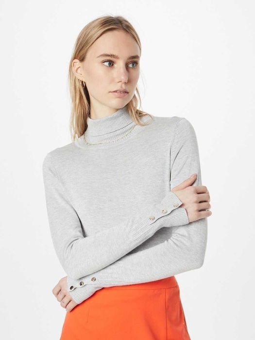 Дамски пуловер с дълъг ръкав Dorothy Perkins, Светлосив, 44