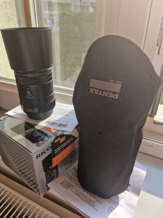 SMC Pentax D FA 100mm F 2.8 Macro WR ca NOU+Acumulator Original-Cadou!