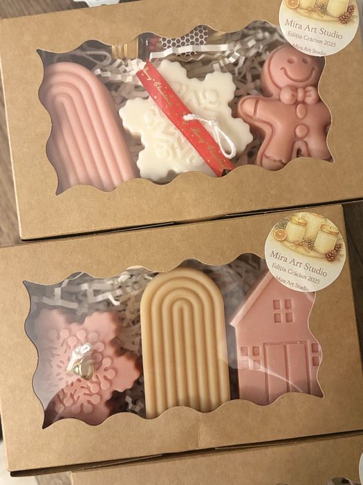 Cutie cu 3 lumanari perfecte prntru Secret Santa