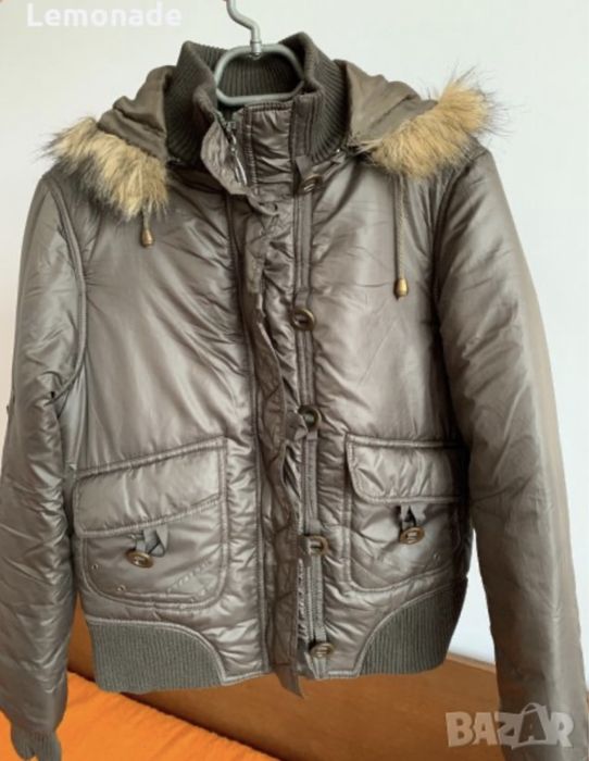 Ново дамско зимно / кожено яке хс/ с размер