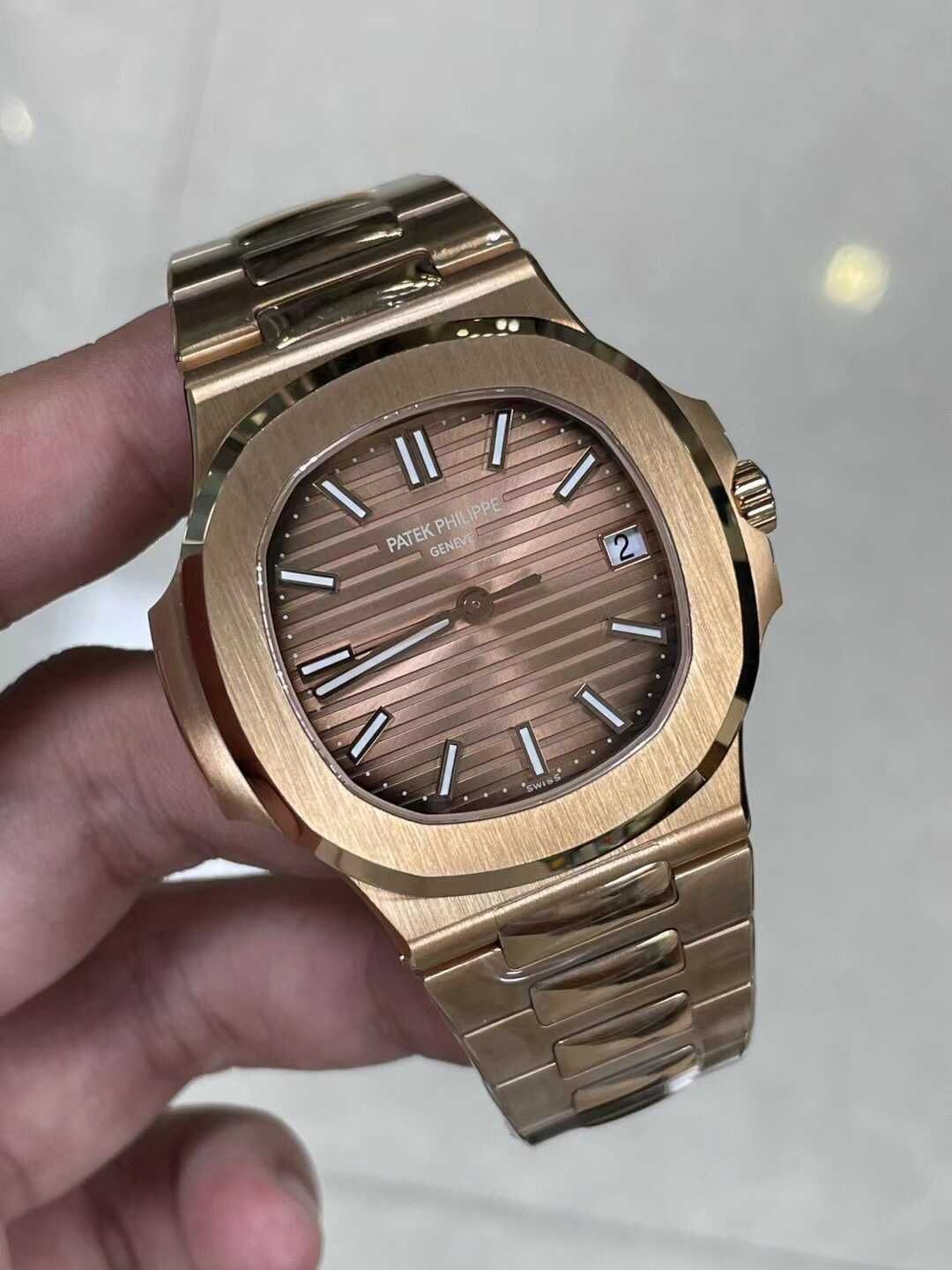 Patek Philippe Nautilus Rose Gold /  Brown