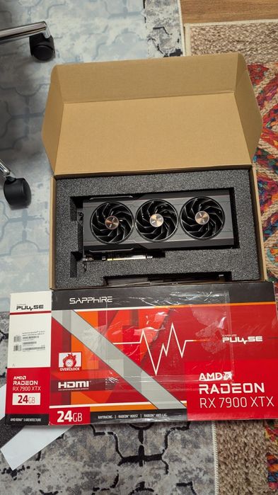 Placa video Rx 7900 xtx Sapphire Pulse 24gb Gddr6