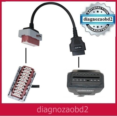 Cablu adaptor PSA30 - 30 pini , Citroen si Peugeot Delphi Lexia 3