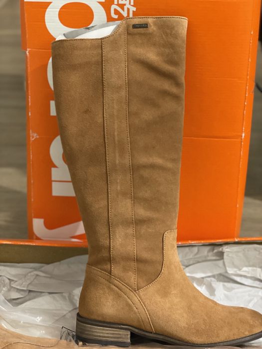 Нови Superdry Женски Дамски Високи Кожени Ботуши 36