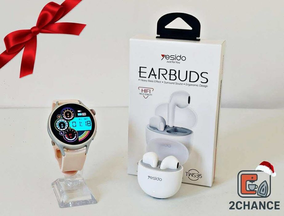 ПРОМОЦИЯ!!! Smart watch + безжични слушалки!