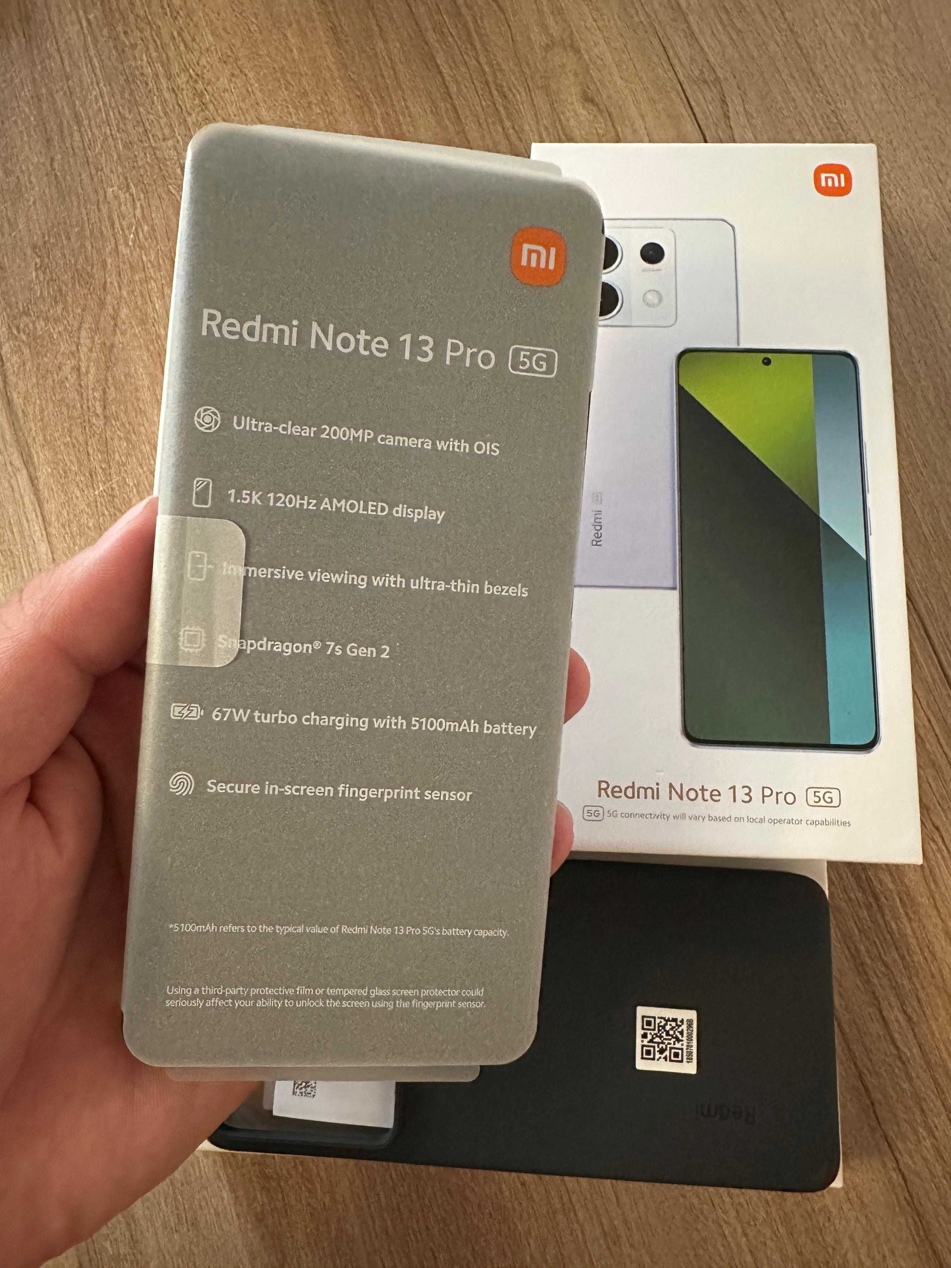 Telefon Xiaomi Redmi Note 13 Pro 5G, 12/512GB, Black, cu bypass