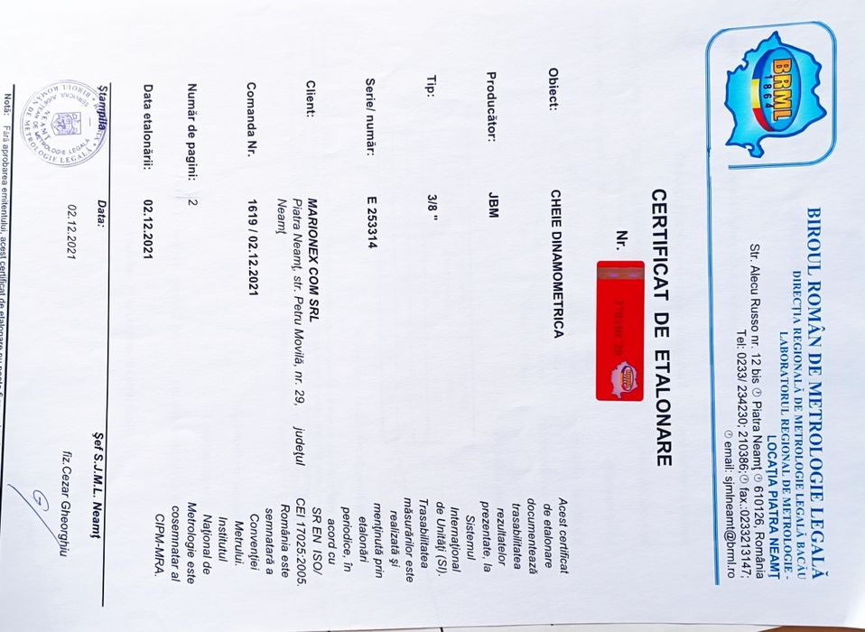 Cheie chei dinamometrica Yato 42-210 Nm 1/2 și JBM 19-110 Nm 3/8