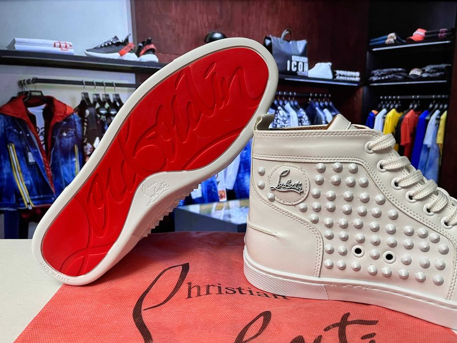 *REDUCERE* Adidasi-sneakers high-ghete Christian Louboutin "Orlato"