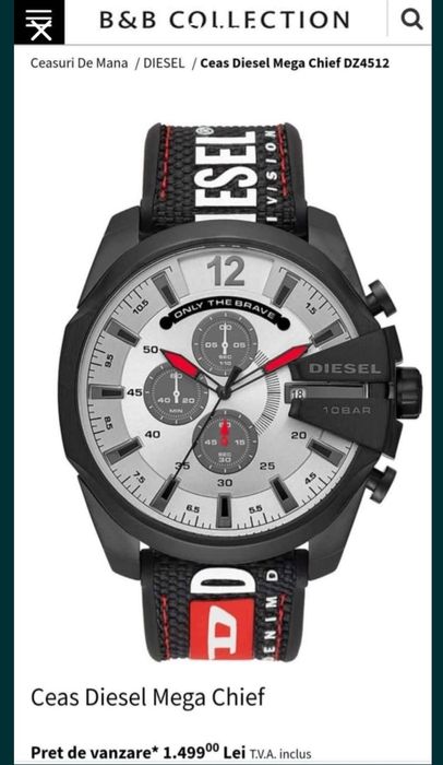 Vând ceas bărbătesc, marca Diesel