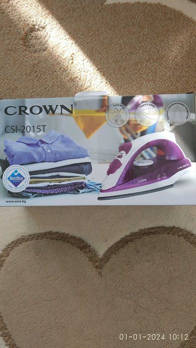 Нова парна ютия Crown