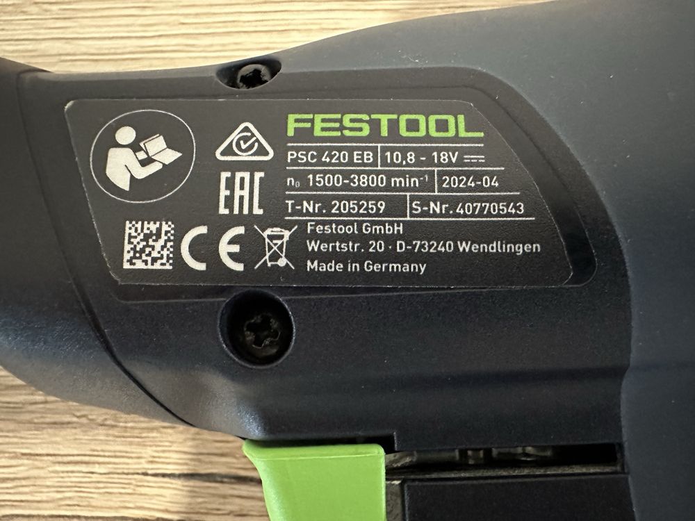 Festool PSC 420 CARVEX, pendular pe acumulator
