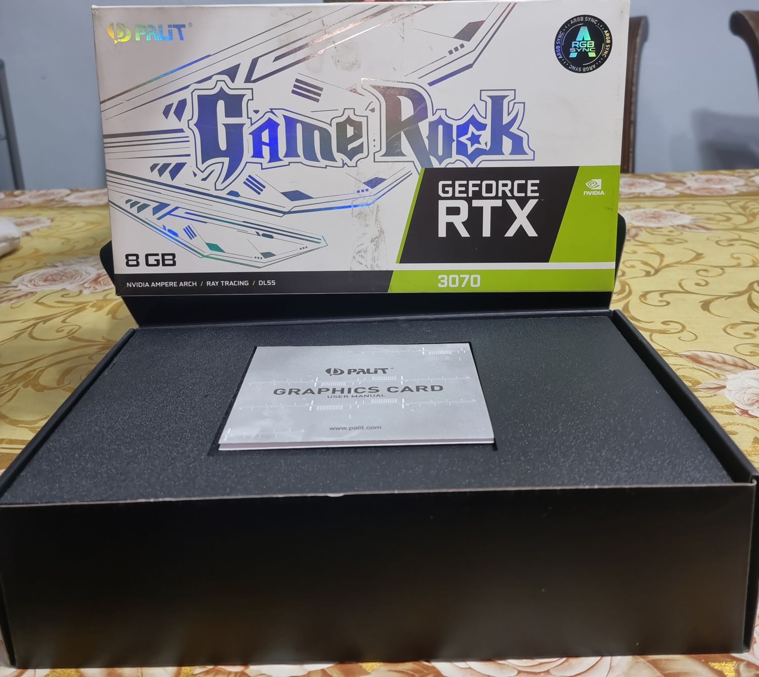 Продам топовая видеокарта Palit GameRock RTX 3070 8 гб