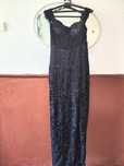Rochie elegantă lungă neagră cu paiete – Mărimea M – Nouă