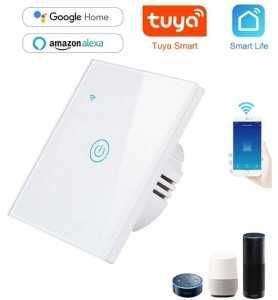 Intrerupator smart inteligent wifi DS-101 Tuya, sticla, un buton touch