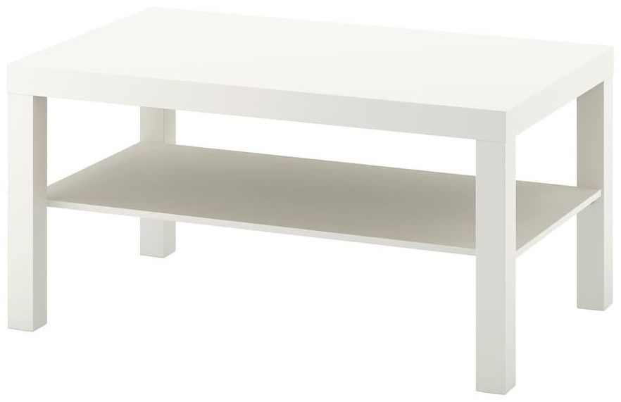 Журнальный столик, стеллаж IKEA и стойка для одежды