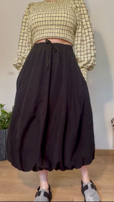 МАКСИ ПОЛА Zara XS-S-M с ЕЛАСТИЧНА талия и долница/ удобна и стилна