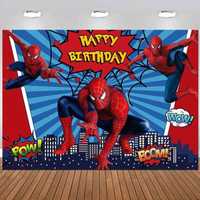 НоВ Винил/ платно за рожден ден Spiderman