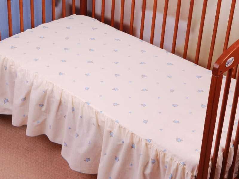 Детски чаршаф с волан, 120х60см, GLUCK