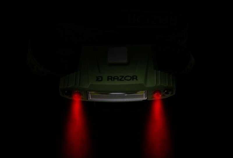 Lampa cap/frontala Razor USB - Delphin