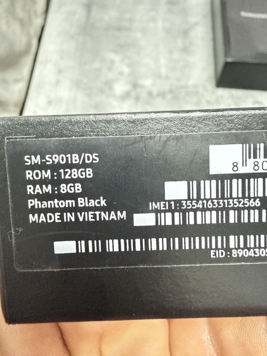 Vand samsung S22-full box 128 Gb