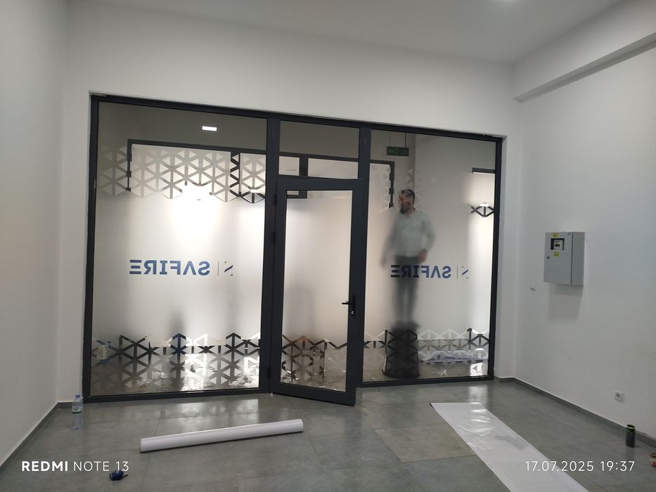 Пленка матовая туманка декоративная работа любая сложность