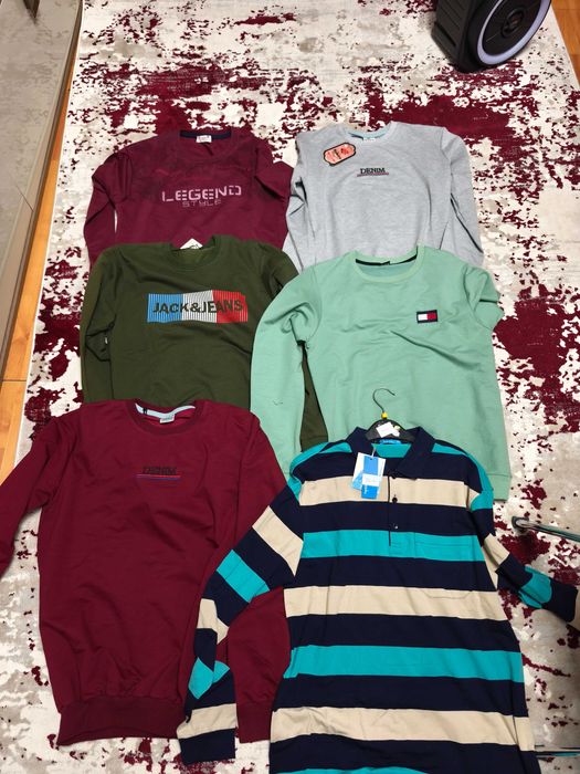 Tricouri/ bluze mânecă lungă bărbați bumbac cu lycra