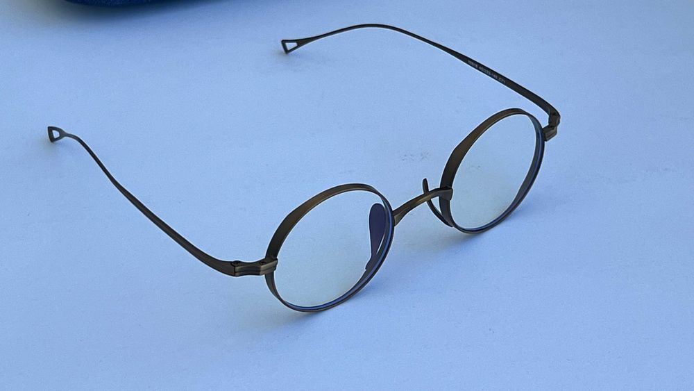 Rame ochelari din Titan - Rame rotunde culoare Bronz