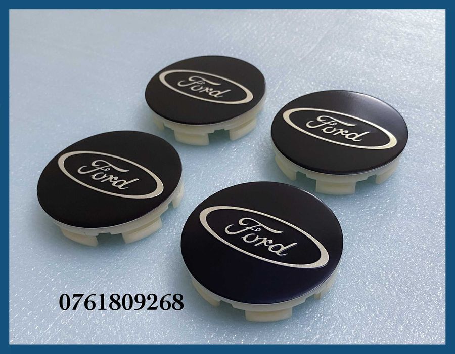 Set 4 capace albastre 58mm C1006K58 jante aliaj originale Ford