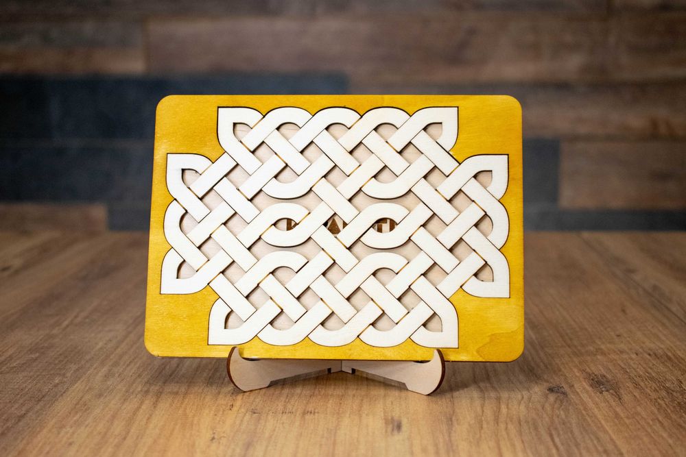 Дървен пъзел "Келтски възел"