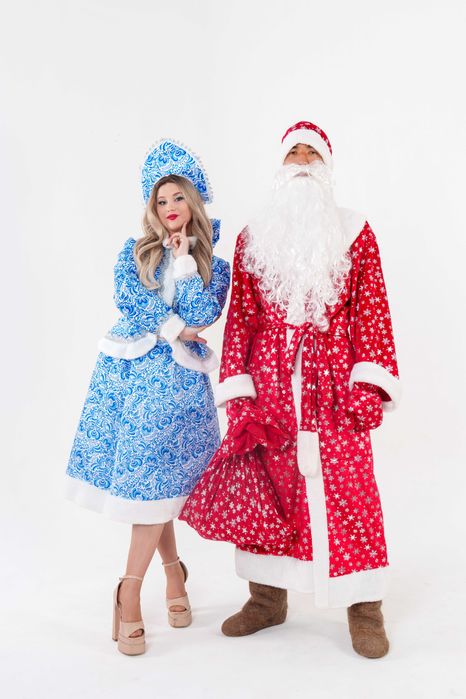 Дед Мороз и Снегурочка Новогодние костюмы