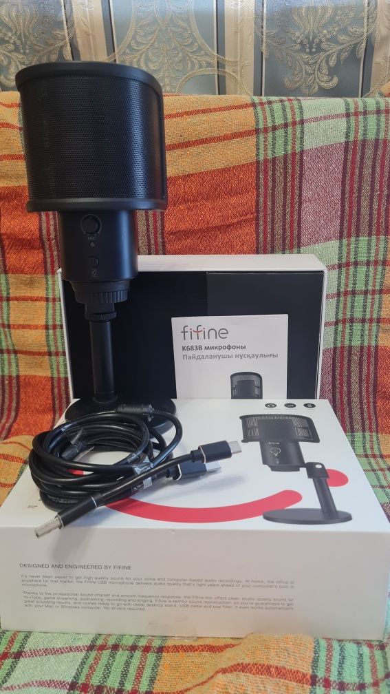 Микрофон Fifine K683B черный
Микрофон Fifine K683B черный
