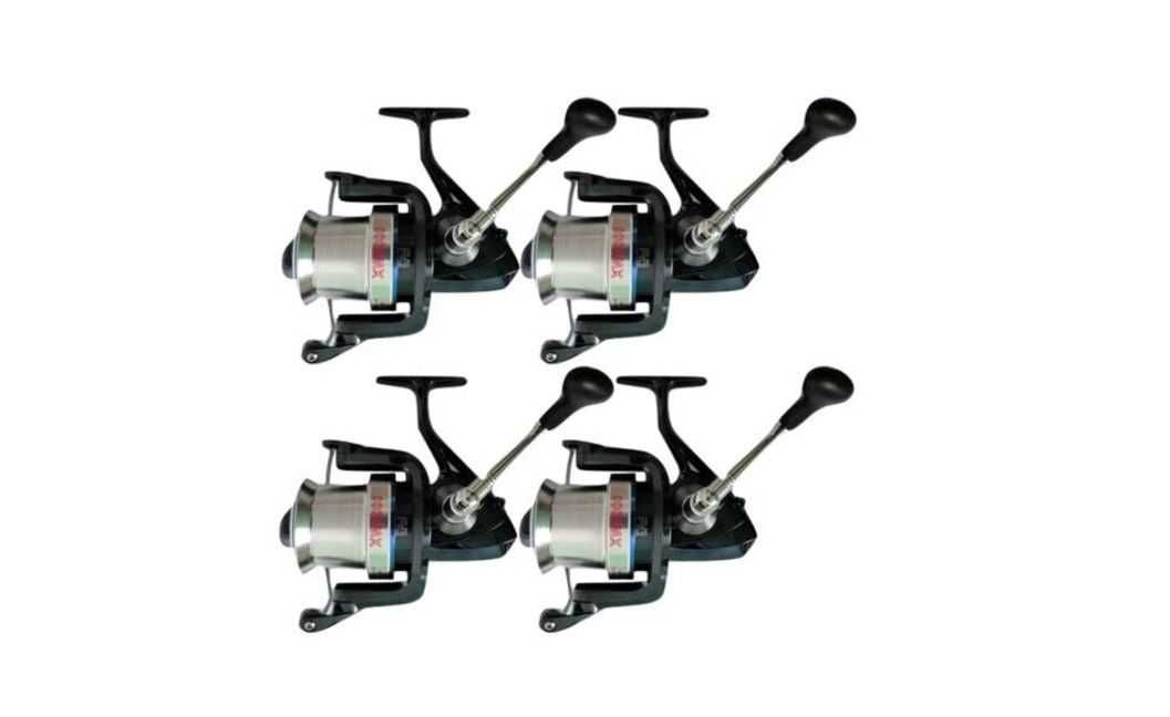 Set 4 Mulinete, Diamant Alb, XW8000, tambur long cast si 10 rulmenti