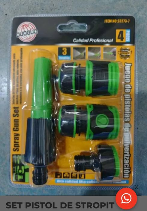 Vand aspersoare de grădină, Pistol cu accesorii.