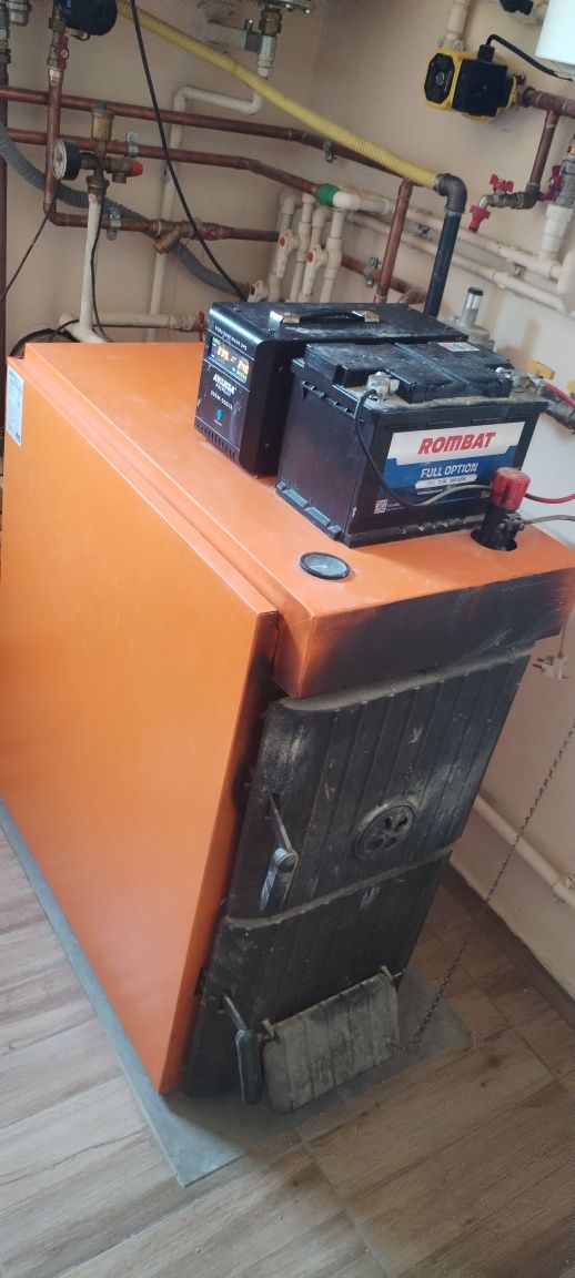 CENTRALA TERMICA FERROLI 38/46 KW lemn și carbune