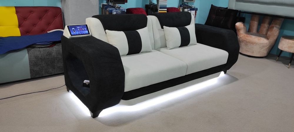 Музыкальный диван с подсветкой для дома офиса