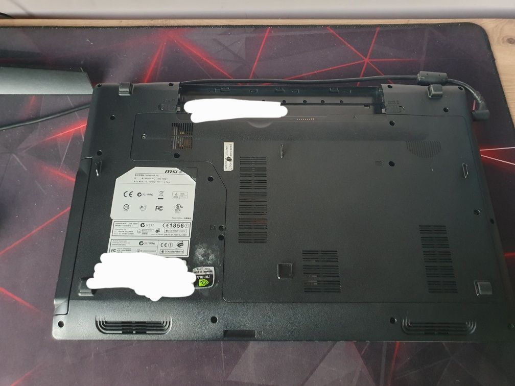 Лаптоп MSI FX600 | Intel i5 | NVIDIA | 500GB HDD | Turbo Boost
