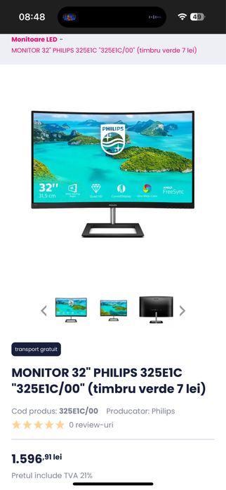 Monitor PHILIPS 325E1C/00