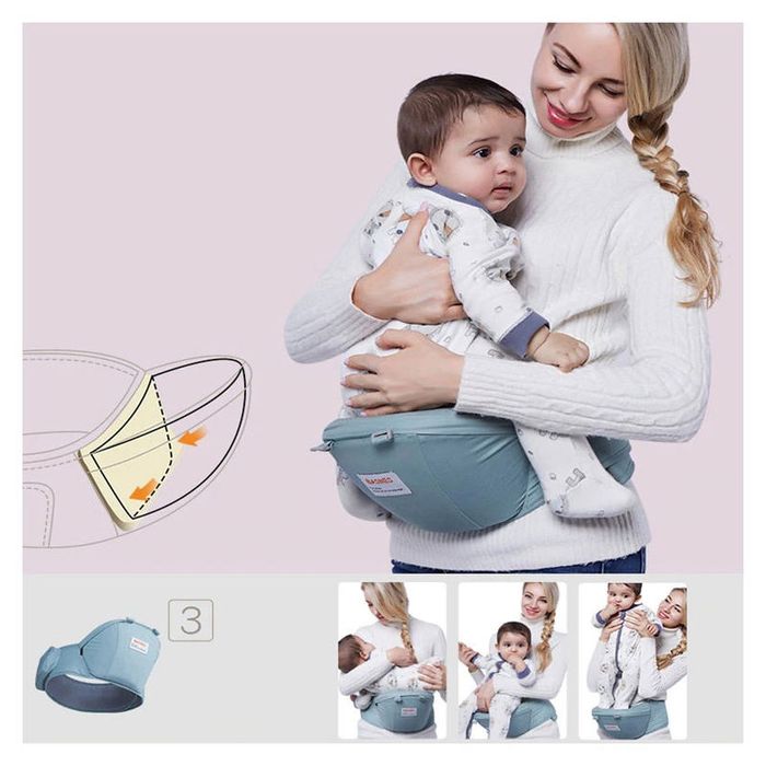 Ham marsupiu bebe ergometric cu scaunel Baoneo