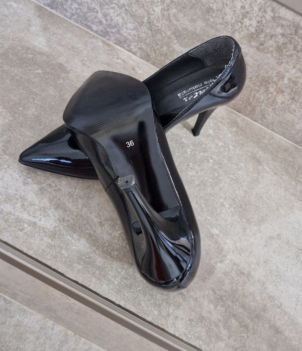 Pantofi dama, stiletto, negri