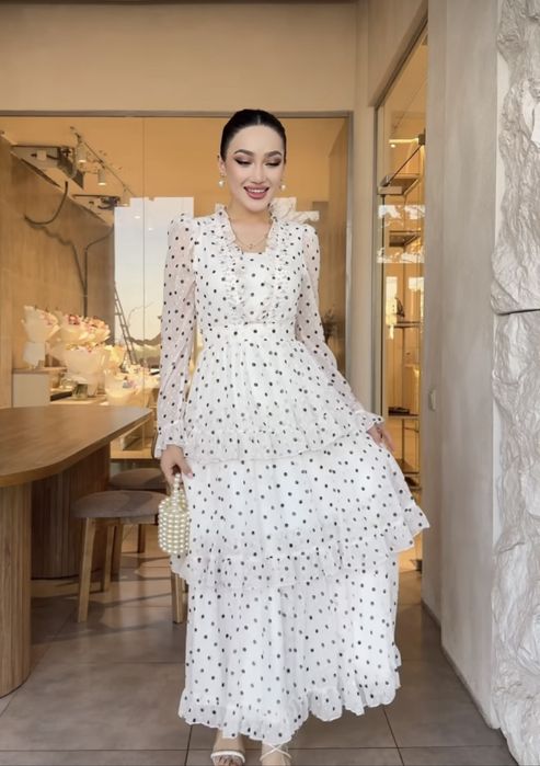 Платье в горошек