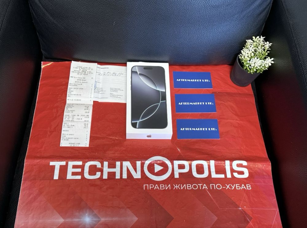 ЗАПЕЧАТАН 256GB iPhone 16 Pro Max Технополис Гаранция 2027 г.