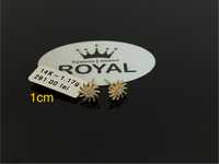 Bijuteria Royal CB : Cercei dama aur 14k 1,17gr 1cm