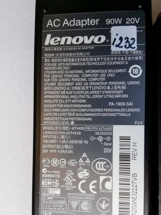 LENOVO 90W-65W Incarcator Adaptor Leptop 20V -3.25A-4.5A mufa rotunda