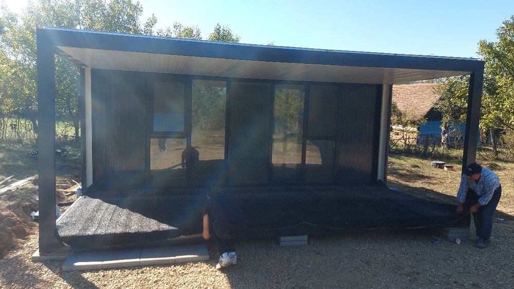 Vand container cu terasa